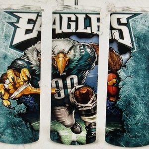 Football Eagles Team 20 oz Skinny Tumbler Stainless Steel